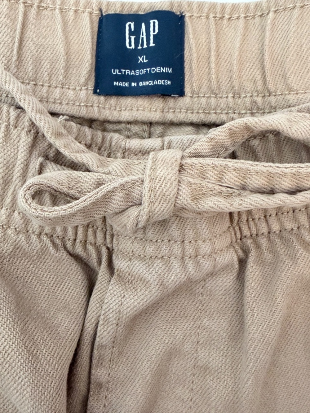 Gap Ultrasoft Denim Horeshoe Jeans Mojave Tan XL - Picture 4 of 10